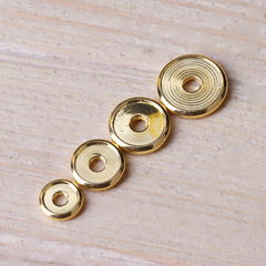 18k ゴールドメッキ真鍮スペーサーガスケットアクセサリールースビーズ diy ブレスレットスペーサーゴールドガスケットアクセサリー