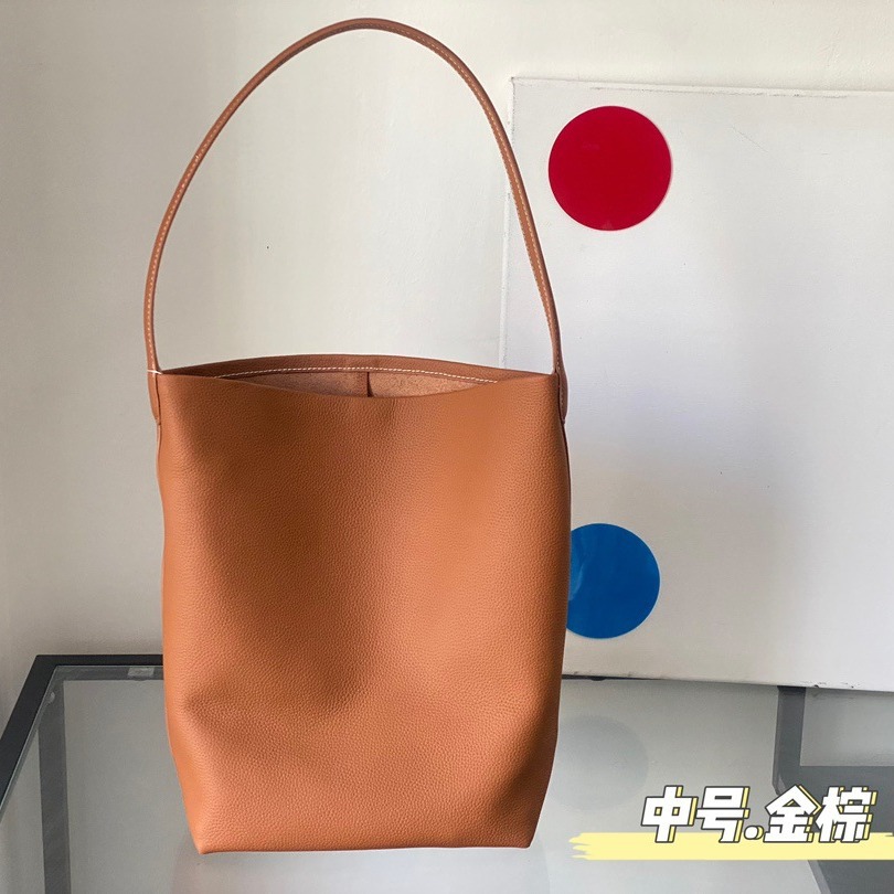 头层牛皮中托特包购物袋时尚辣妈款腋下包新款百搭large tote bag