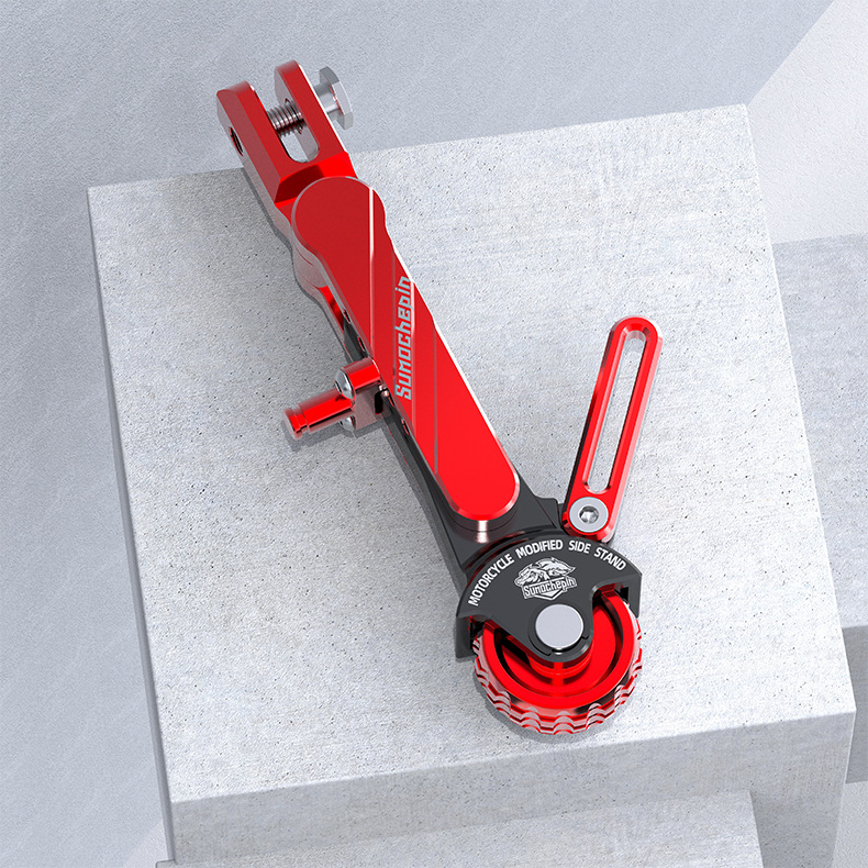 Electric vehicle adjustable single support calf side bracket electric motorcycle side support scooter battery car tripod universal