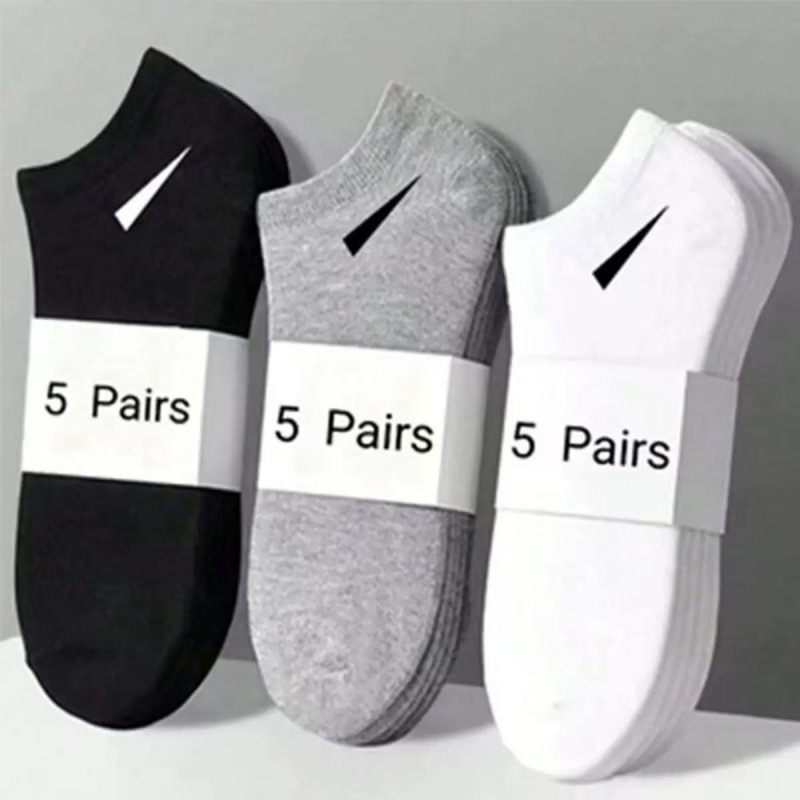 Socks Solid Color Summer Short Socks Non-Slip Silicone Summer Casual Sports Anti-Odor Sweat-Absorbent Invisible Socks Men's Boat Socks