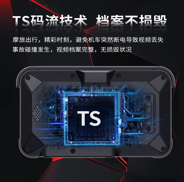Cross-border motorcycle riding car wireless carplay5 inch portable waterproof GPS driving recorder