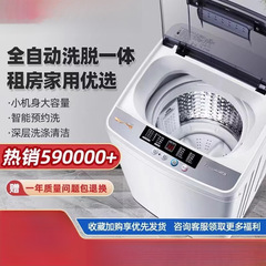 波轮洗衣机全自动家用6.5/8/10公斤小型租房甩干洗脱一体