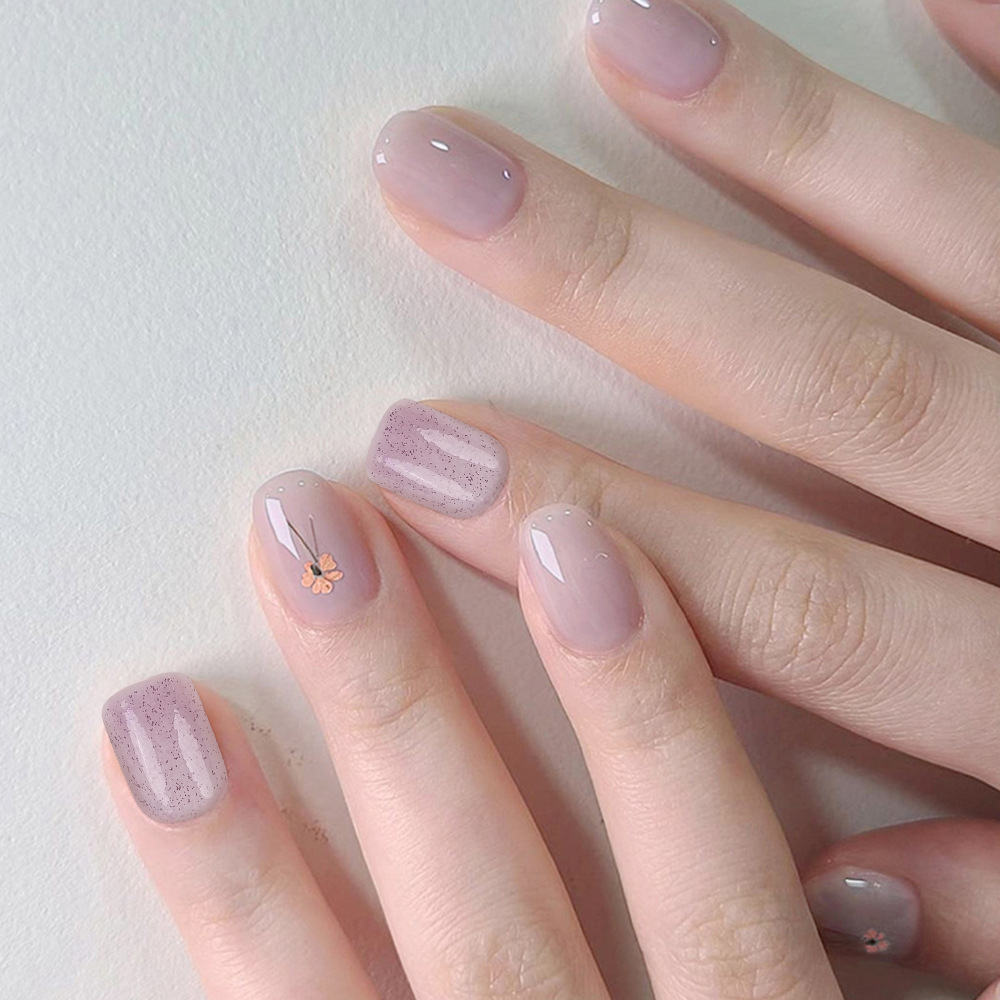 Ventas calientes transfronterizas frescas de vestir decoración de uñas brillante y elegante manicure ambiente elegante parche de uñas de moda