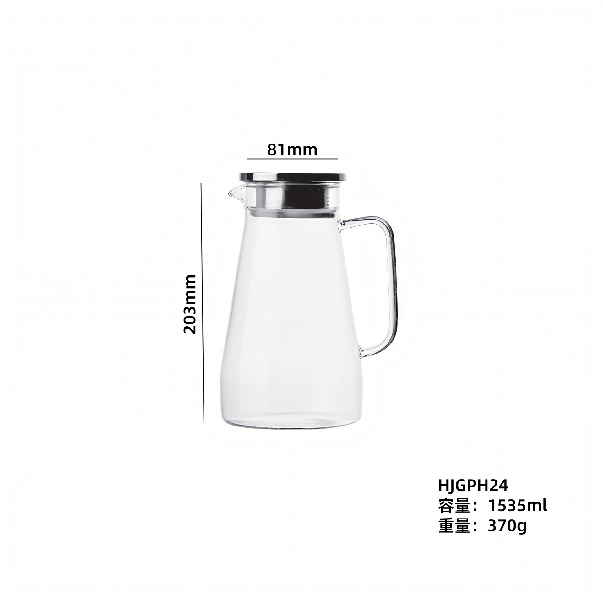 Hervidor de vidrio de alto silicio de silicio europeo tetera resistente al calor tetera de té tetera de agua fría tetera de bebida caliente tetera de jugo tetera doméstica tetera de té