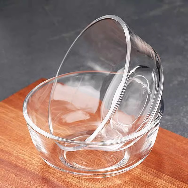 Postres creativos Tazón de fideos instantáneos Ensalada transparente Tazón de arroz Tazón de arroz Plato de frutas engrosado Vajilla de cocina casera Tazón de sopa