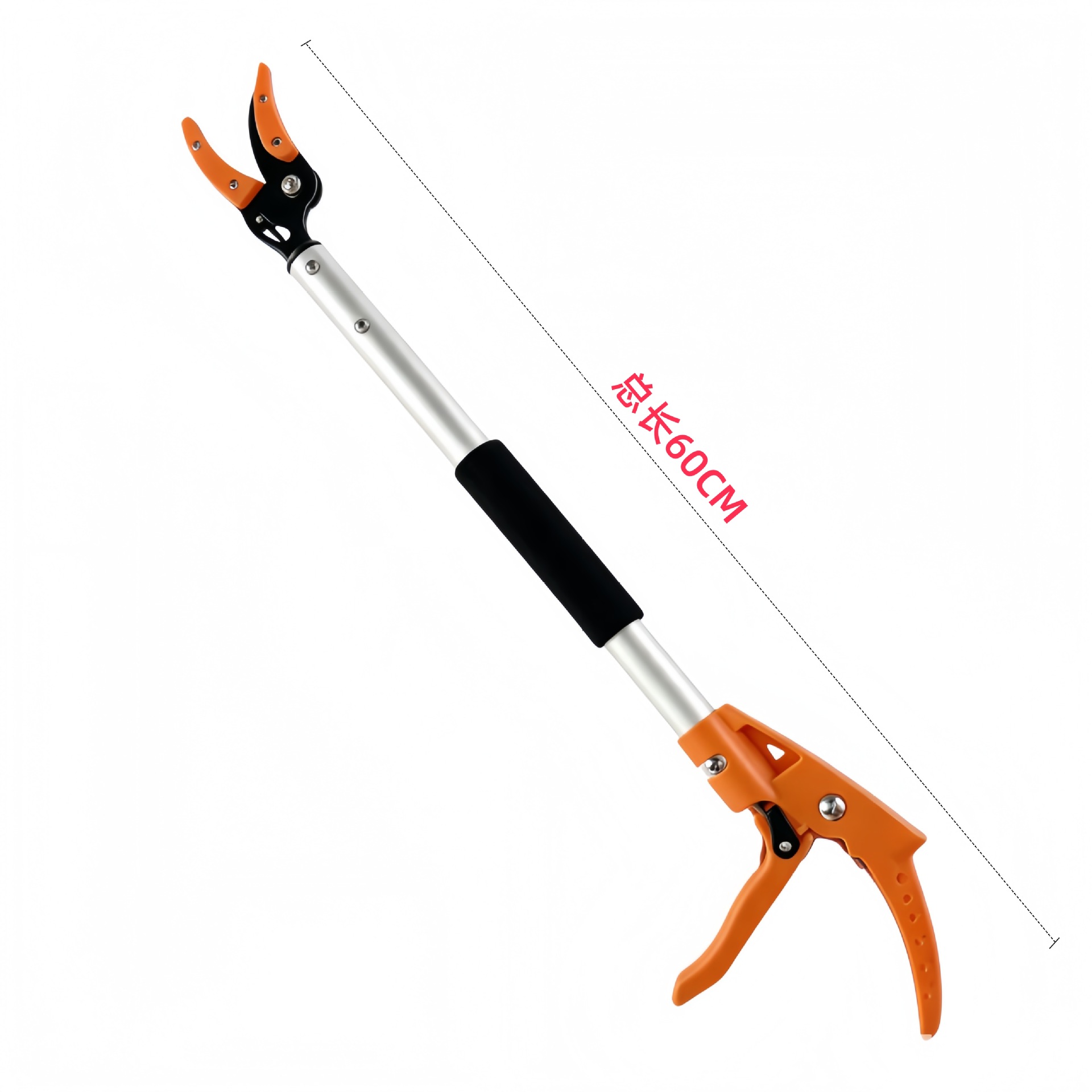 Árbol frutal de alta rama tijeras curvadas de extensión de gran altitud picking tijeras de rama gruesa poda de jardín cosecha de fruta de doble uso tijeras de podar