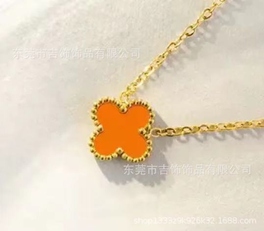 오렌지 스터드 귀걸이