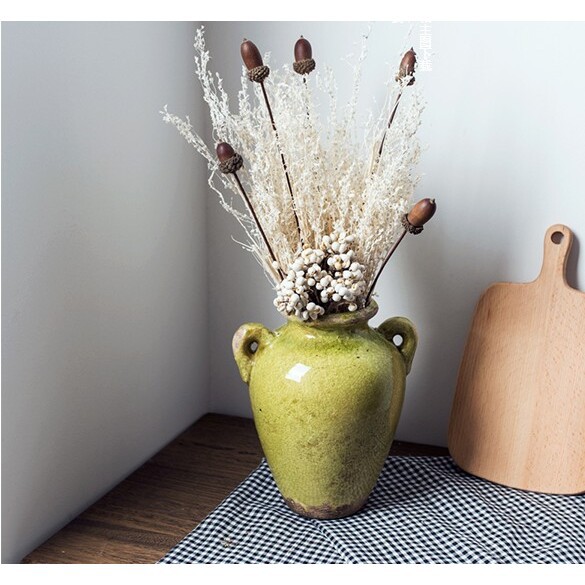 森系天然ドングリの飾り手作りのドライフラワーのペンダント