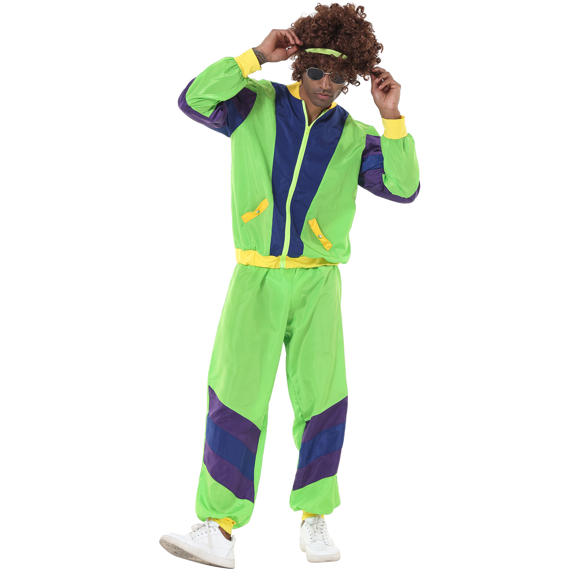 thumbnail image 1 of Disfraces de Halloween 2024 M-XL Festival de música rock para hombres Ropa retro disco de los años 70 y 80 Ropa de actuación de baile de jazz para bares para hombres, 1 of 5