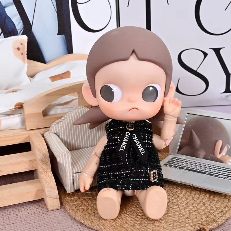 Labubu 4Th Generation Doll Clothes Ga Zi Sister Bjd Doll Clothes Accessories Sitting Doll Blind Box Zsiga Little Chanel Style Set