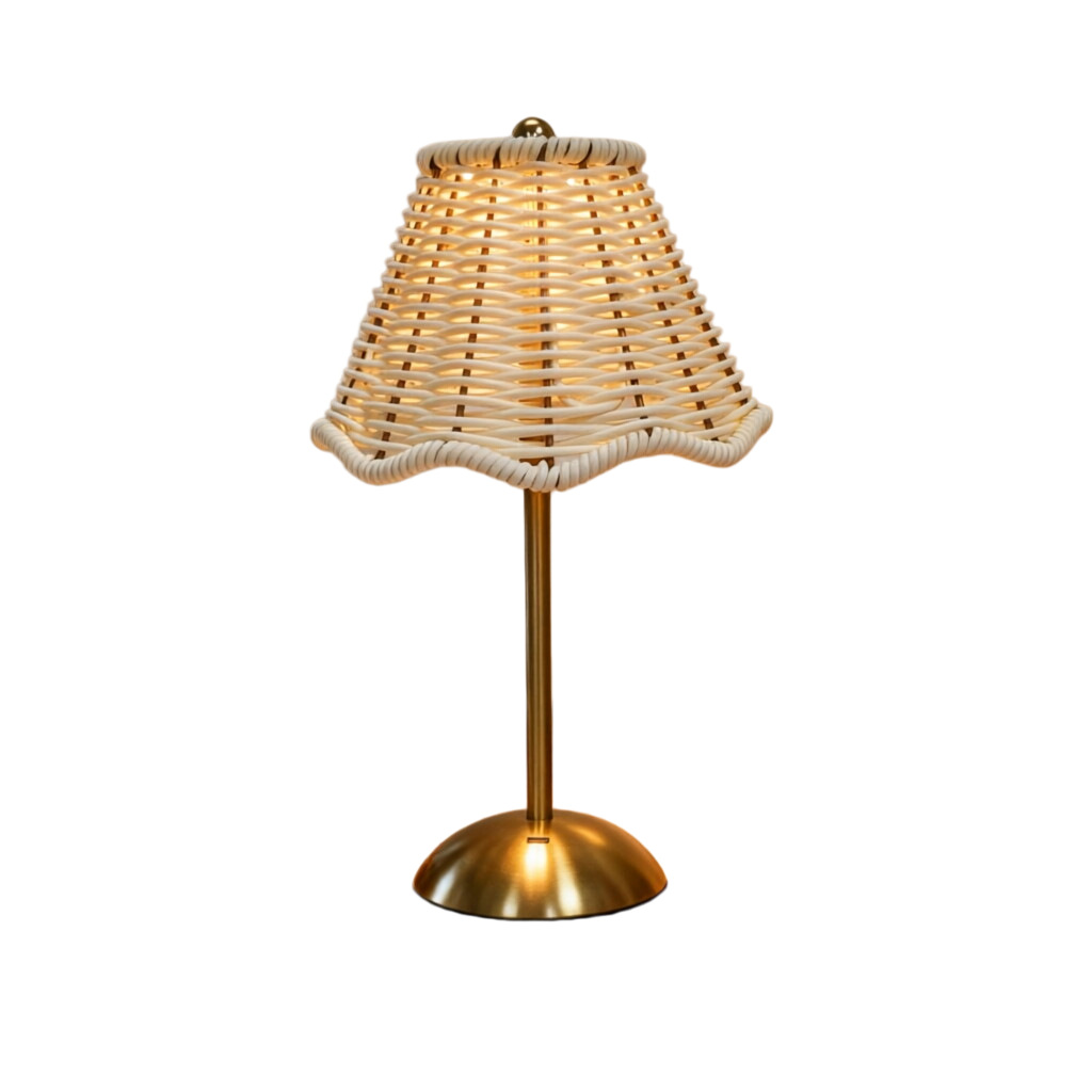 lámpara de escritorio de tela de cabecera retro lámpara de dormitorio de atmósfera transfronteriza USB lámpara de mesa de carga lámpara de decoración lámpara de noche image 6