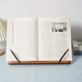 木质阅读书架学生儿童读书架成人看书支架考研木质桌面阅读置物架