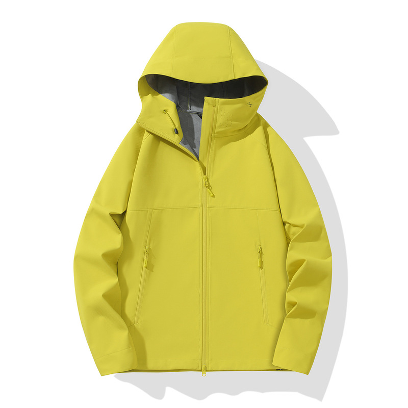 Softshell Outdoor Water-Repellent Mountaineering Jacket 2025 Spring and Autumn New Sports Casual Hooded Jacket