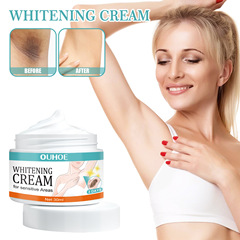 OUHOE Underarm Whitening Cream, Fades Dark Pigmentation on Axilla and Elbow Joints, Hydrates and Nourishes Skin, Brightens Complexion