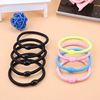 Black elastic hair rope, round beads, base case, Korean style