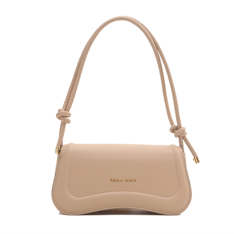 Textura bolso de axila portátil 2024 primavera nueva moda bolso de mensajero francés color sólido bolso cuadrado pequeño retro de un solo hombro