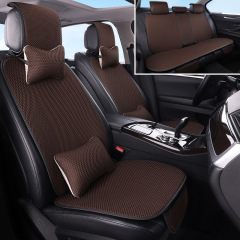工場卸売アイスシルクマッサージネット7点セット後部座席一体型車用シートクッション全車5席四季通用シートクッション