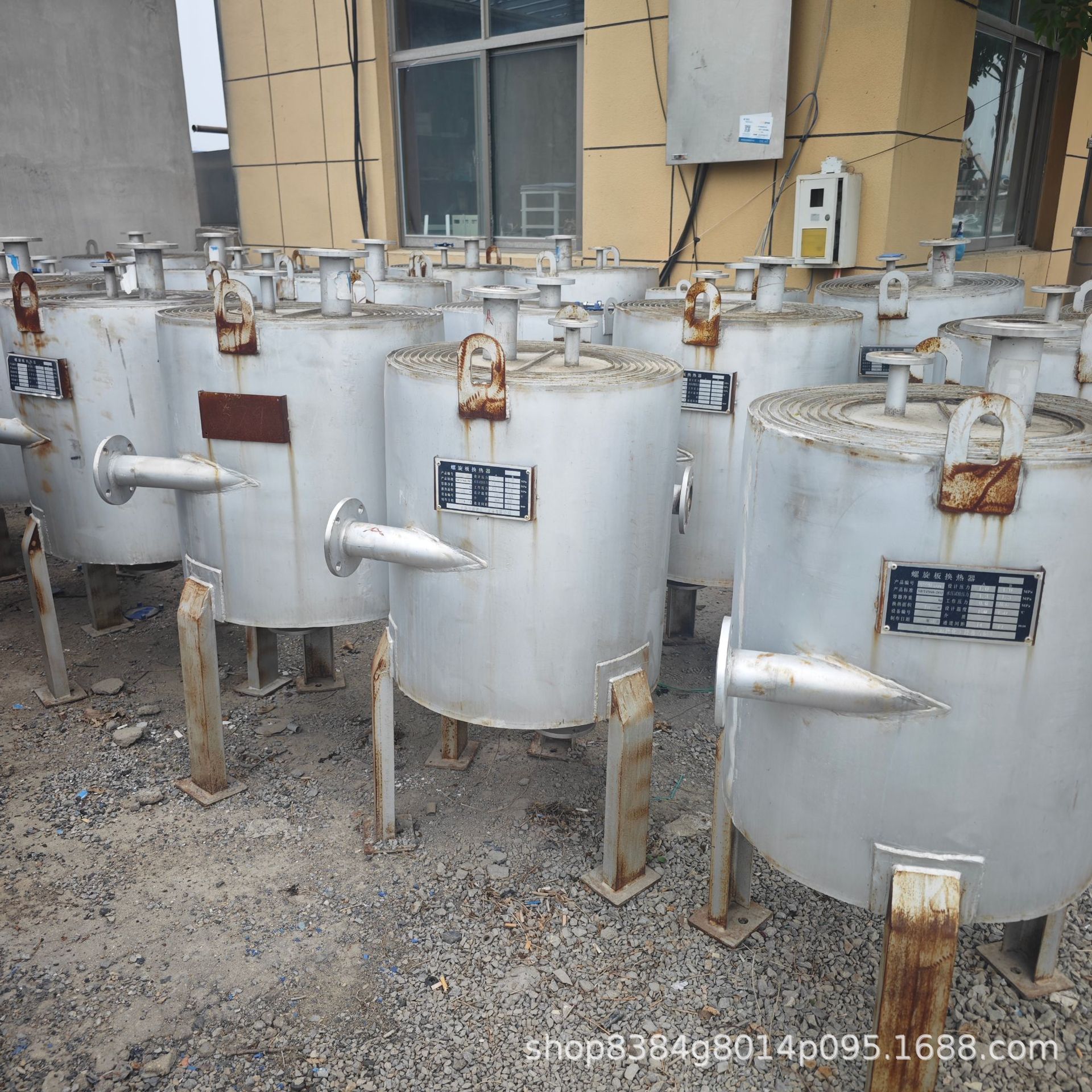 出售二手螺旋板换热器 内循环式换热装置 不锈钢换热设备