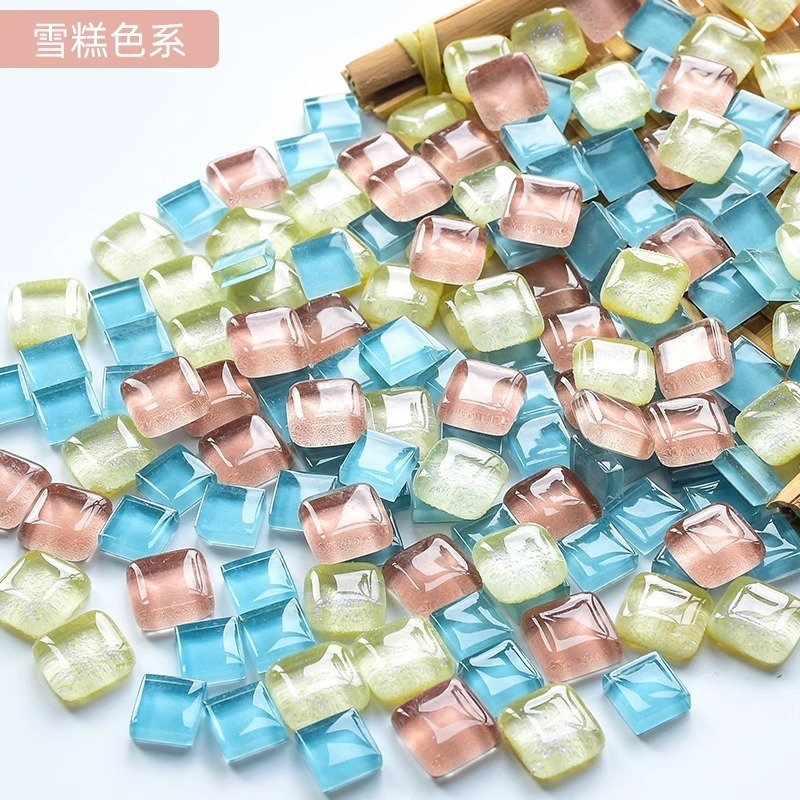 200克diy多元闪粉马赛克集合水晶自由石玻璃儿童手工材料颗粒|undefined
