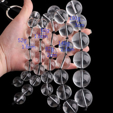 透明水晶玻璃拉珠男用女用后庭刺激另类肛塞成人sm情趣用品性玩具