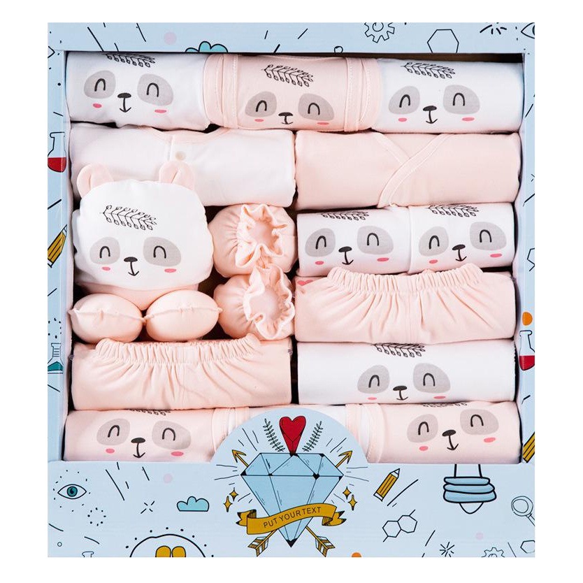 Baby Clothes, Newborn Gift Box Set, Autum Pure Cotton, Newborn Full-Month Baby Gift Supplies, Mother and Baby Collection