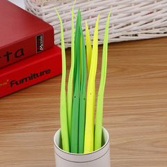 Creative Soft-Gel Mini Grass Neutral Pen | Adorable Plant-Shaped Pen | Korean-Style Stationery & Office Supplies | Water-Based Signing Pen
