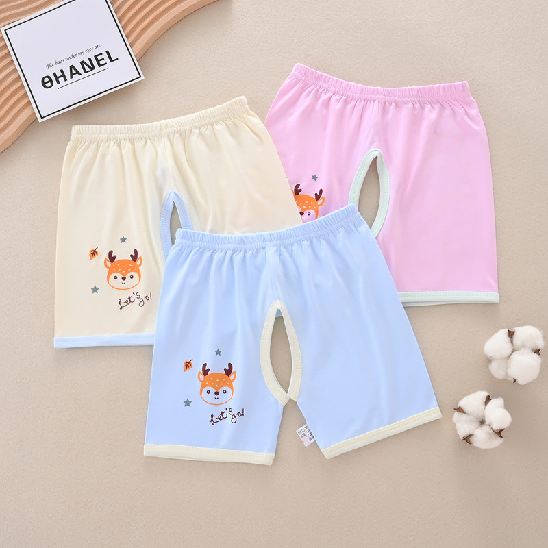 Baby modal shorts summer class a children's clothing pants children's ice silk crotch female baby pants wholesale boys