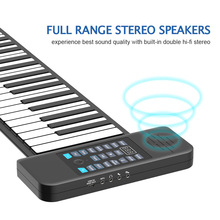 88键折叠手卷电子钢琴加厚软键盘可充电款 便携式初学者跨境