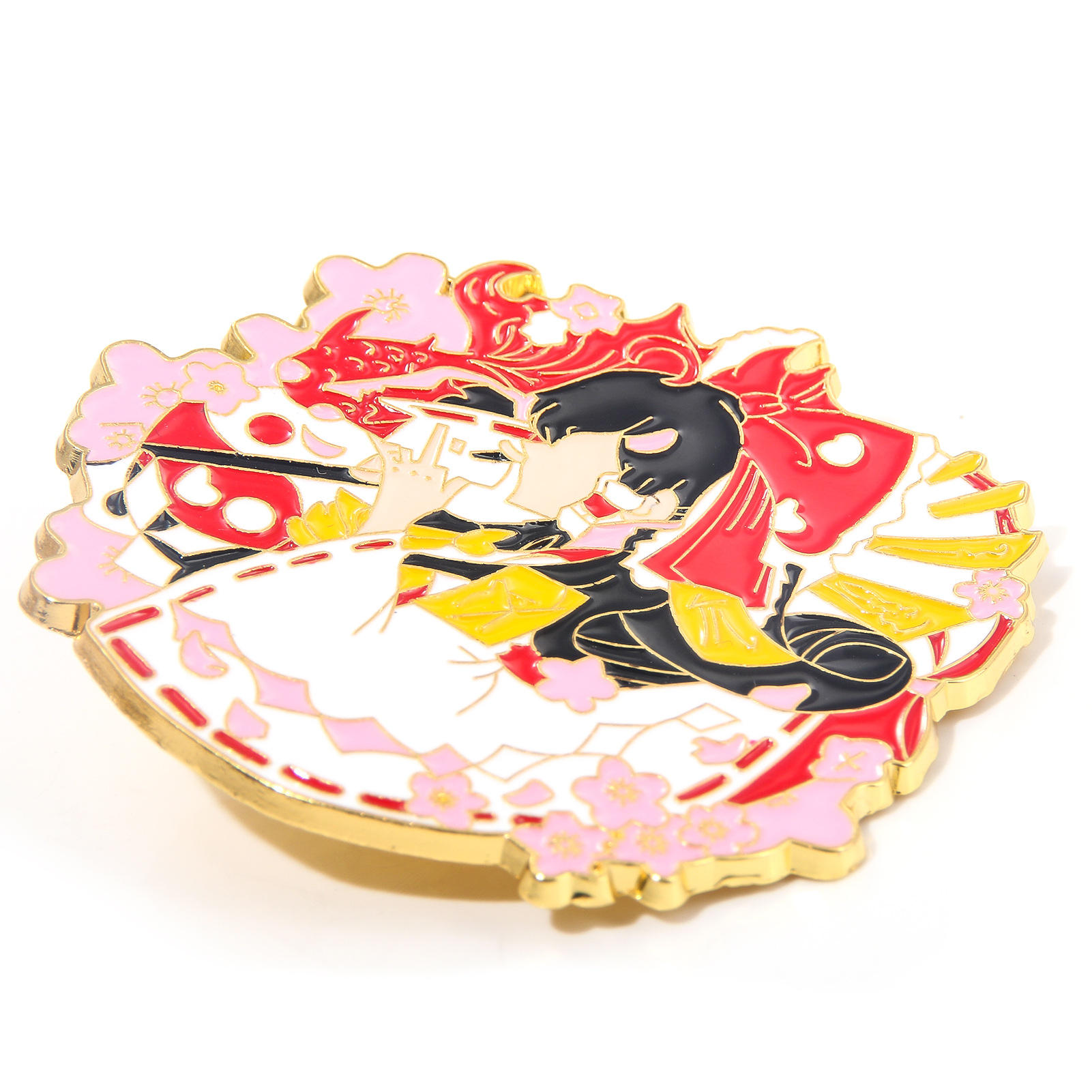 Oriental project enamel brooch eight clouds purple figure badge fantasy township 17 years old purple mother fjdjqiweiop