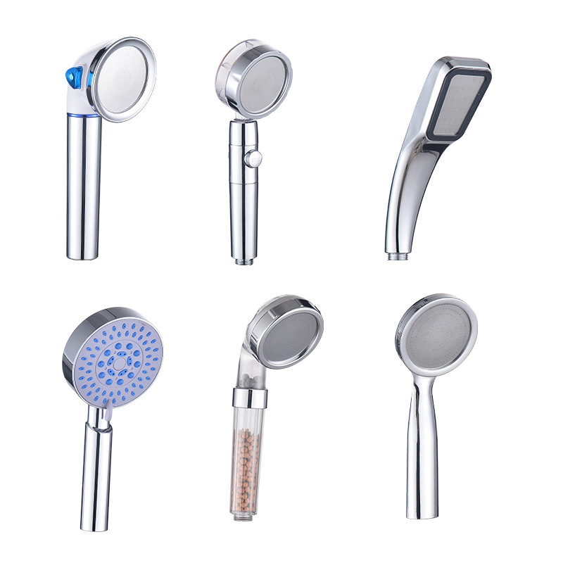 304 Stainless Steel Pressurized Handheld Shower Head Bathroom Shower Filter Hand Spray Shower Head with 300 Holes