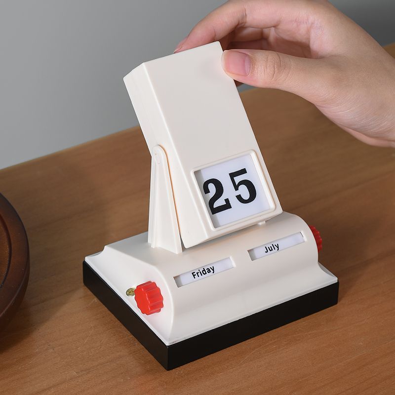 クリエイティブフリップ永久カレンダーアクティビティカレンダーデスクトップライト高級小さな装飾品2025デザイン卓上カレンダーホリデーギフト|undefined