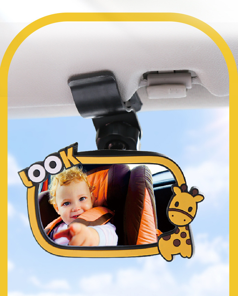 [Oem] Cross-Border Hot-Selling 3R Car Rearview Mirror Baby Safety Child Observation Mirror Cartoon Car Interior Rearview Mirror