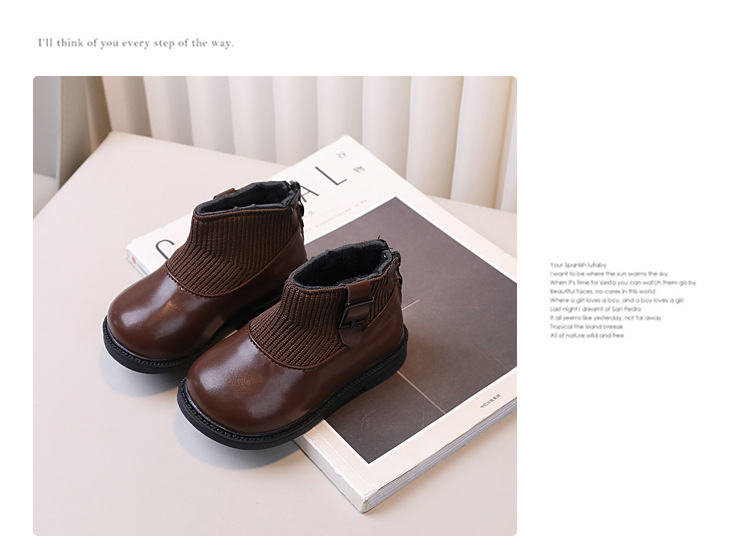 Kinder Martin Boots Gefüttert Warme Winterstiefel Für Mädchen_voghion.com