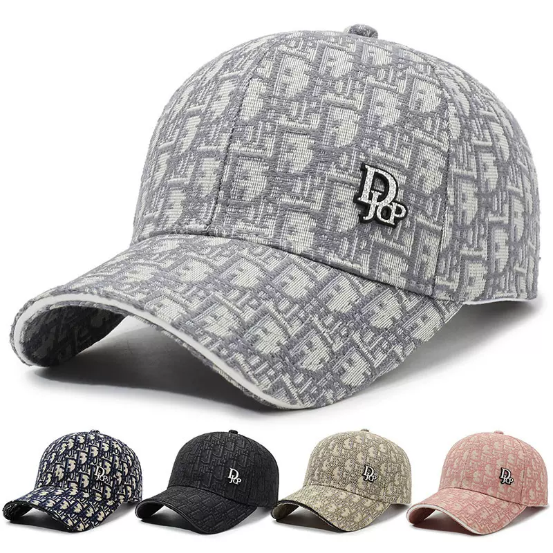 时尚满印字母棒球帽男女同款百搭韩版潮鸭舌帽户外休闲复古遮阳帽