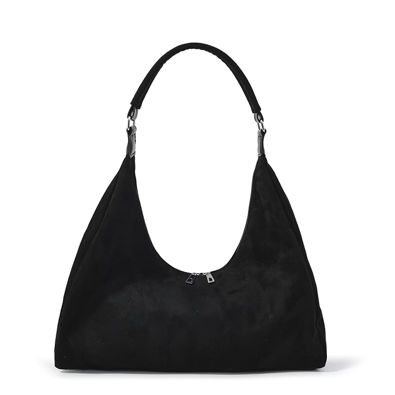 2026 New Matte Suede Tote Bag For Women, Large Capacity Commuter Shoulder Bag, Korean Lazy Style Fashion Underarm Bag - Thumbnail 8