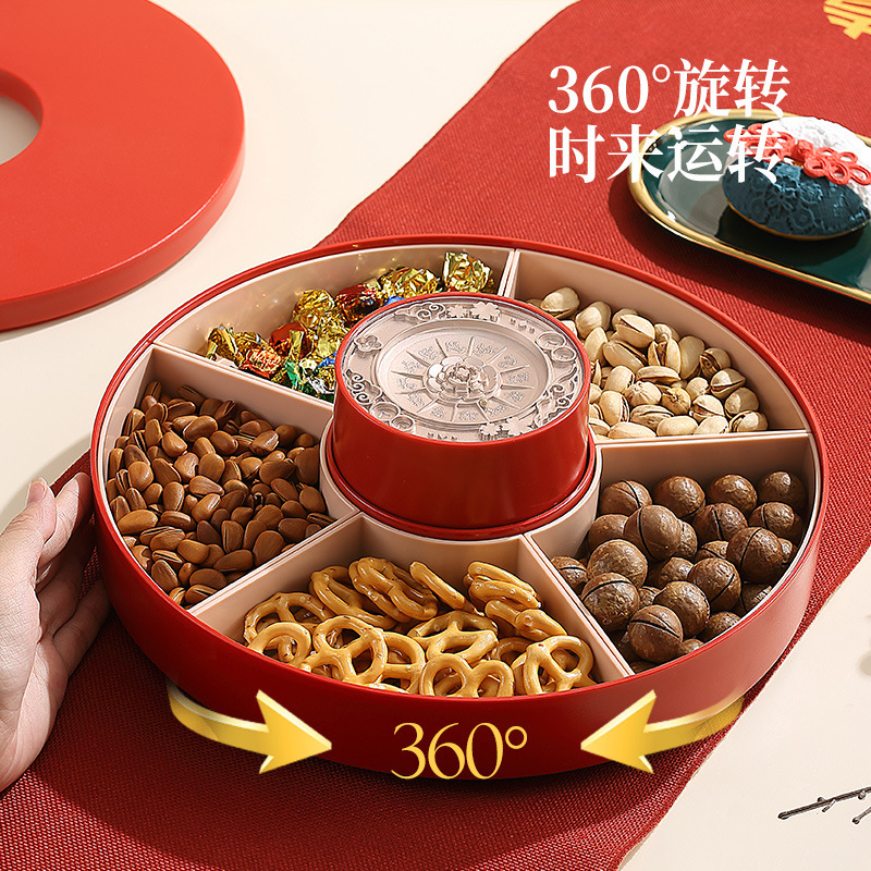 Dried fruit plate household 2023 new online red high-looking living room coffee table fruit plate snack display plate wedding fruit plate