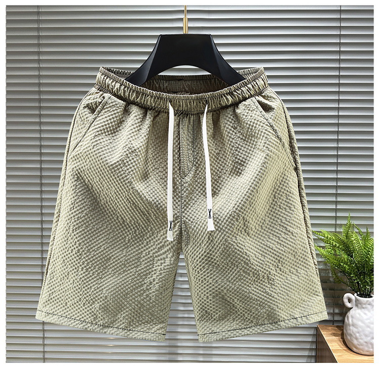 Men's Quick-dry Running Shorts With Pockets And Drawstring Waist_voghion.com