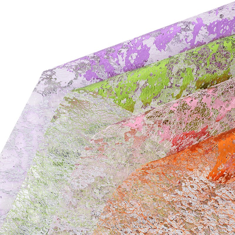 Qixi día de San Valentín papel de oro flor empaquetado ramo diy florista de algodón hecho a mano material floral al por mayor