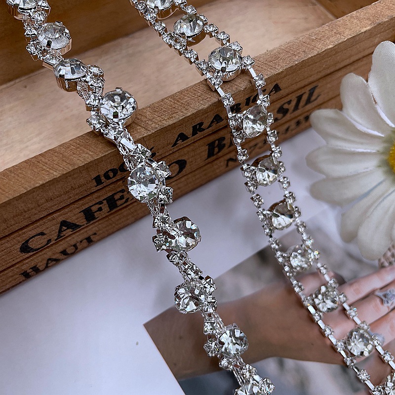 Manufacturer's iron chain water drill welding chain accessories, clothing shoes bags DIY glass drill chain jewelry barcodes