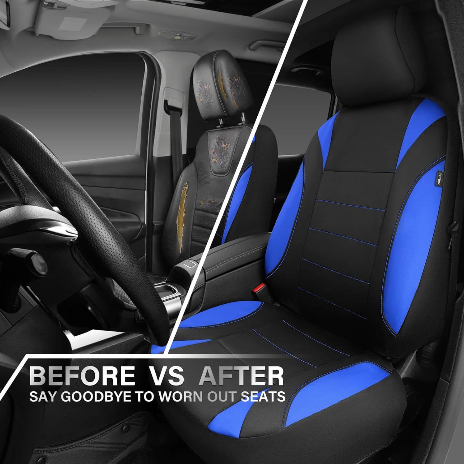 Pu Single-Line Crescent Leather Style Universal Car Seat Cushion Cover Amazon Temu Car Seat Cover