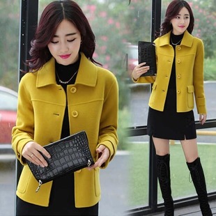 Short Woolen Coat Women's 2023 Autumn New Korean Style Fashionable All-match Casual Trendy Slimming Woolen Coat for Small Men