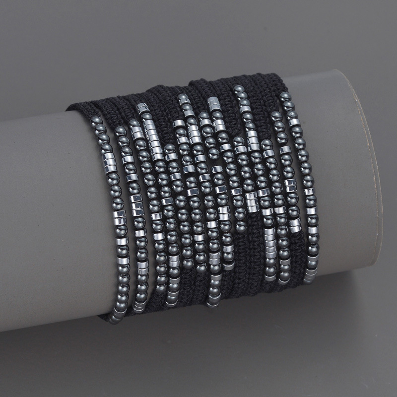 Stainless Steel Ins Style Niche Design Fashion All-match Constellation Beaded Bracelet Cross-border New Products Hand-woven Jewelry