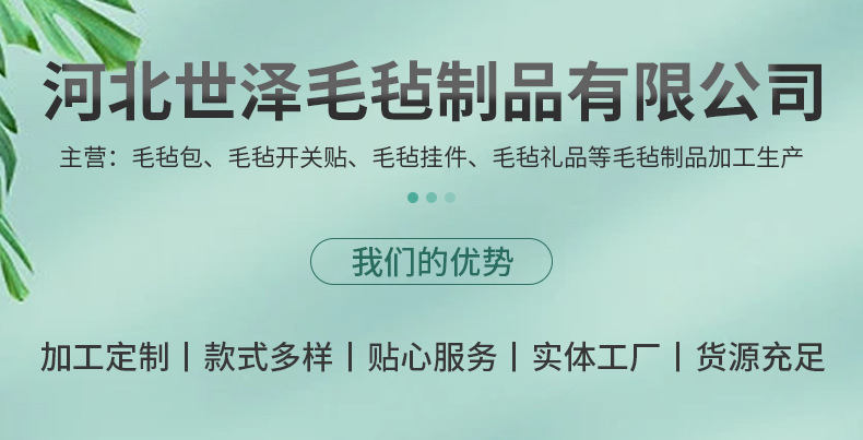 大容量毛毡文具袋学生男女铅笔简约收纳袋拉链创意毛毡笔袋详情1