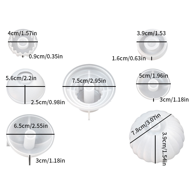 Molde para Candeleros Apilables de Silicona, para Manualidades DIY, para Velas Aromáticas image 7