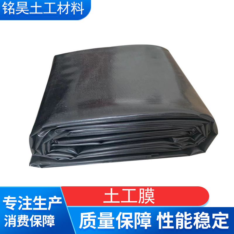 土工膜聚乙烯河道养护养殖防渗膜HDPE河道鱼塘养殖防渗垫布土工膜