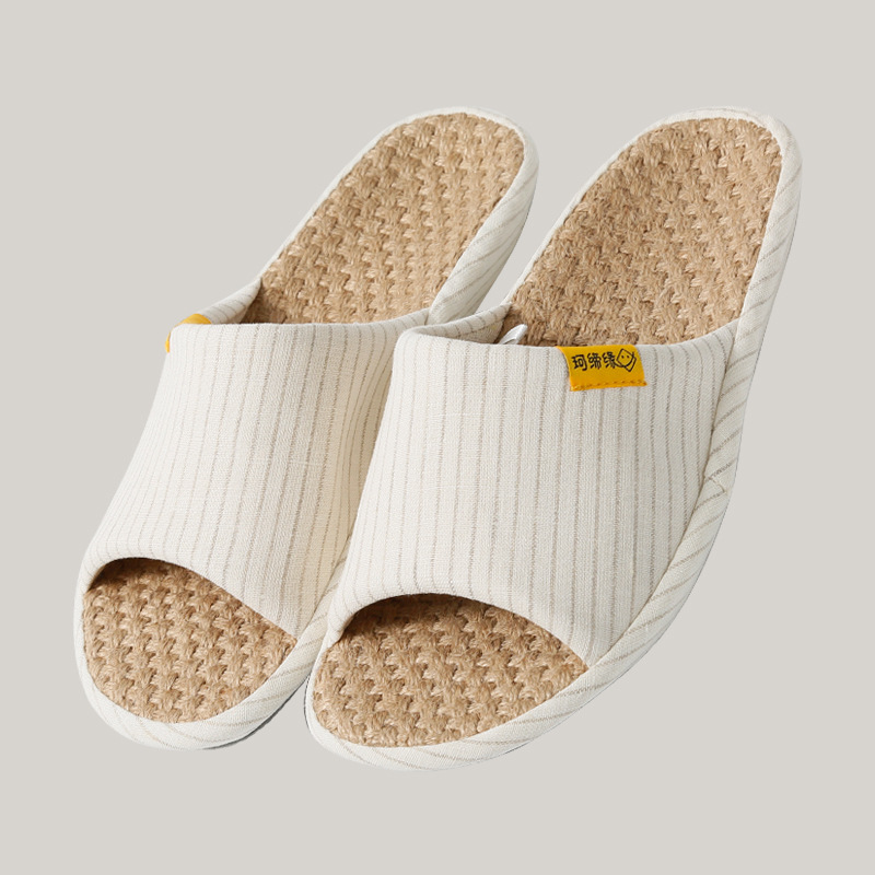Pantuflas de Casa con Suela Gruesa para Parejas de Lino y EVA para Uso en Interior image 8