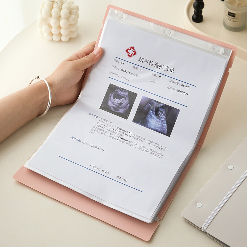 Pregnancy Examination Receipt Book Pregnant Mother Maternity Examination Report Record Book Pregnant Women B- ultrasound Examination Data File Bag Pregnancy Examination