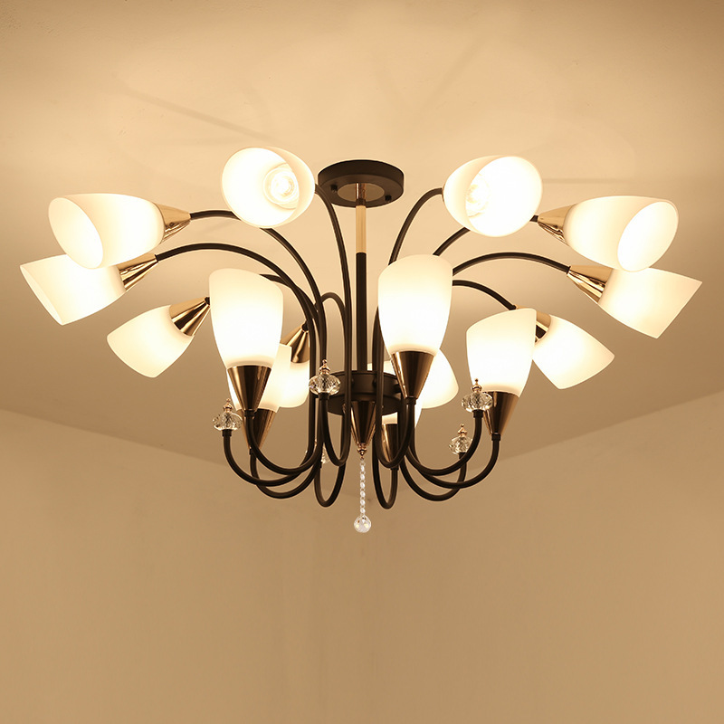 Factory Direct Supply American Nordic Creative Living Room Chandelier Personalized Dining Room Lamp Modern Simple and Elegant Master Bedroom Chandelier Factory Direct Supply American Nordic Creative Living Room Chandelier Personalized Dining Room Lamp Modern Simple and Elegant Master Bedroom Chandelier