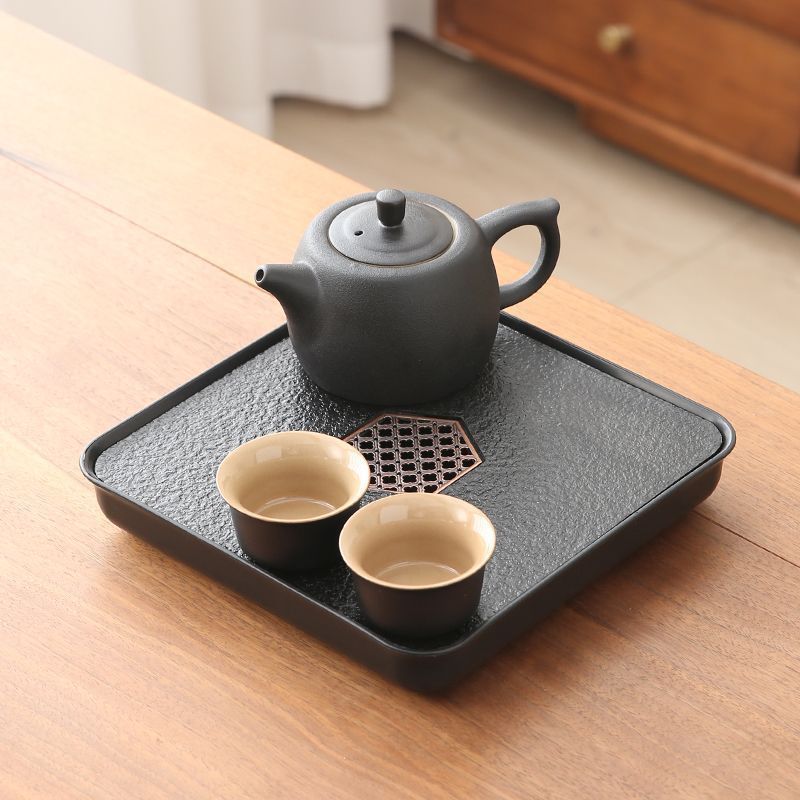 한방냄비 250ml+2컵+차쟁반