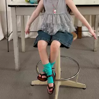 女童袜套夏季薄款堆堆袜儿童外穿腿套洋气公主踩脚袜大童中筒脚套